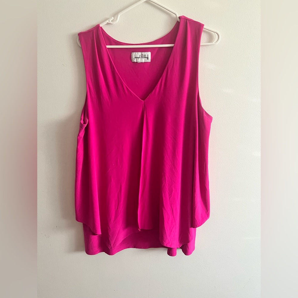 Joseph Ribkoff hot pink sleeveless top